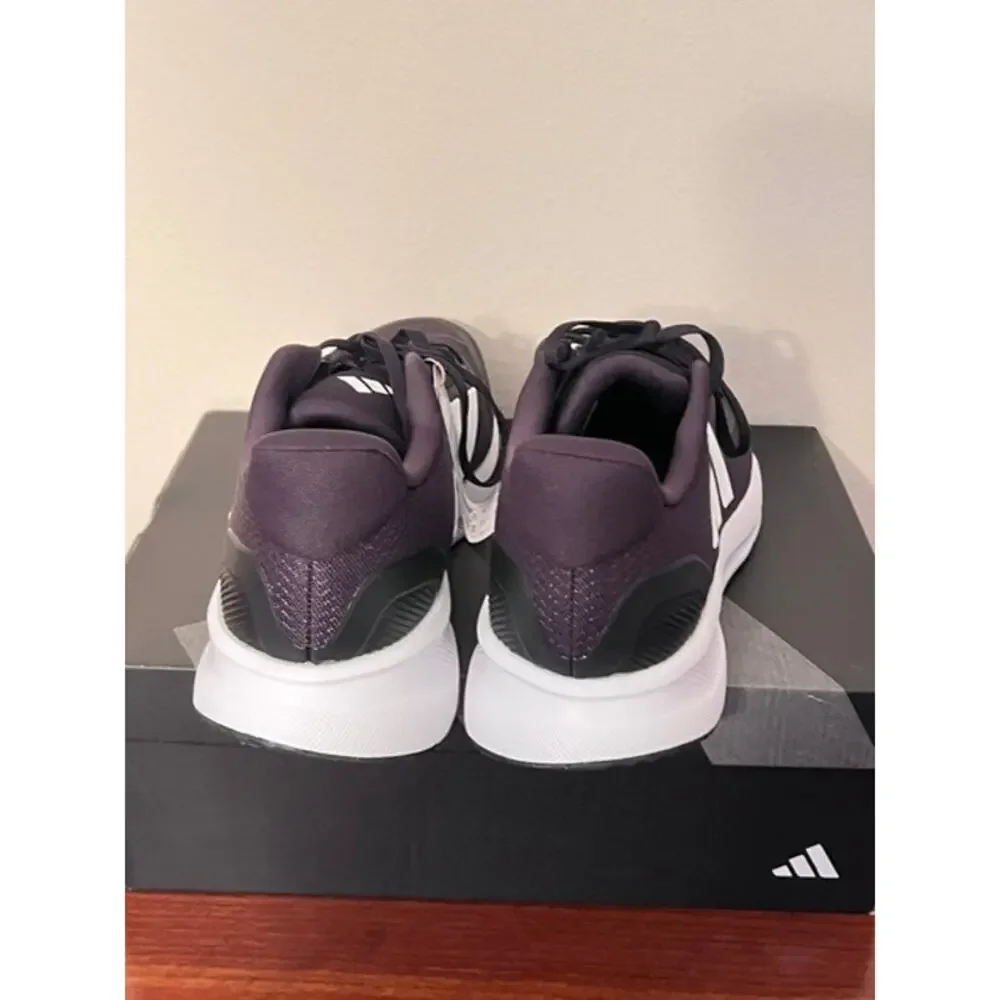 Mens Adidas Run Falcon 5 Black/White Athletic Sneaker Size 10